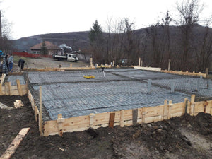 Installation of Mesh for Pouring the Slab of an Agrotourism Guesthouse Project thumbnail