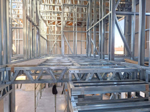 Installation of a Metal Staircase with 2 Ramps, a Landing, and a Slab Between Levels thumbnail