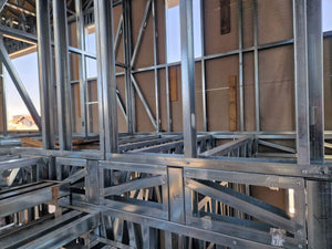 Installation of a Metal Staircase with 2 Ramps, a Landing, and a Slab Between Levels thumbnail