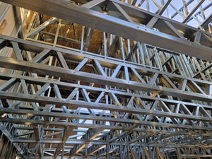 Installation of a Metal Staircase with 2 Ramps, a Landing, and a Slab Between Levels thumbnail
