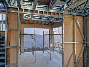 Installation of a Metal Staircase with 2 Ramps, a Landing, and a Slab Between Levels thumbnail