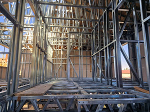 Installation of a Metal Staircase with 2 Ramps, a Landing, and a Slab Between Levels thumbnail