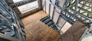 Installation of a Metal Staircase with 2 Ramps, a Landing, and a Slab Between Levels thumbnail