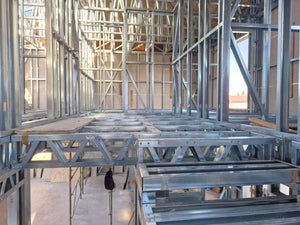 Installation of a Metal Staircase with 2 Ramps, a Landing, and a Slab Between Levels thumbnail