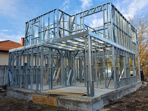 Installation of Metal Frame for a House Equipped in Gold thumbnail