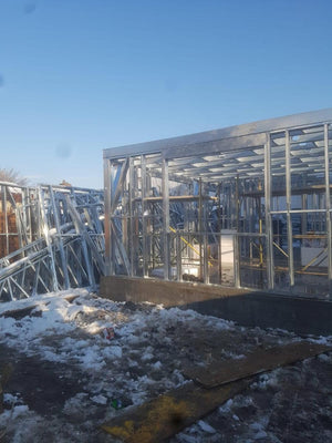 Installation of Metal Frame for a Two-Story House in Bucharest thumbnail
