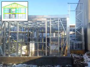 Installation of Metal Frame for a Two-Story House in Bucharest thumbnail