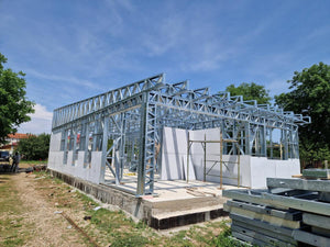 Installation of Fiber Cement Wall Cladding and Roof Construction for a House in Snagov thumbnail