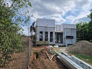 Installation of Fiber Cement Wall Cladding and Roof Construction for a House in Snagov thumbnail