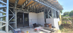 Installation of Fiber Cement Wall Cladding and Roof Construction for a House in Snagov thumbnail