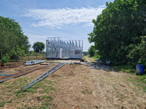 Installation of Fiber Cement Wall Cladding and Roof Construction for a House in Snagov thumbnail