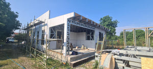 Installation of Fiber Cement Wall Cladding and Roof Construction for a House in Snagov thumbnail