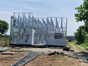 Installation of Fiber Cement Wall Cladding and Roof Construction for a House in Snagov thumbnail