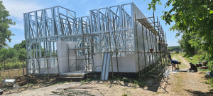Installation of Fiber Cement Wall Cladding and Roof Construction for a House in Snagov thumbnail
