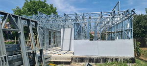 Installation of Fiber Cement Wall Cladding and Roof Construction for a House in Snagov thumbnail