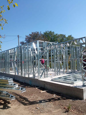 Installation of Metal Structure for an 84 sqm Single-Story House in Sinesti thumbnail