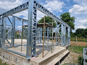 Installation of Metal Frame for Single-Story House Model 130-093 in Snagov thumbnail