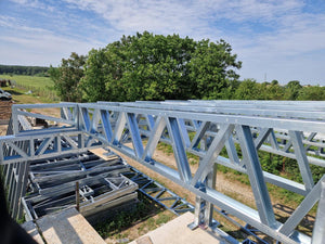 Installation of Metal Frame for Single-Story House Model 130-093 in Snagov thumbnail