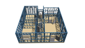 Installation of Metal Frame for Single-Story House Model 130-093 in Snagov thumbnail