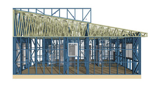 Installation of Metal Frame for Single-Story House Model 130-093 in Snagov thumbnail