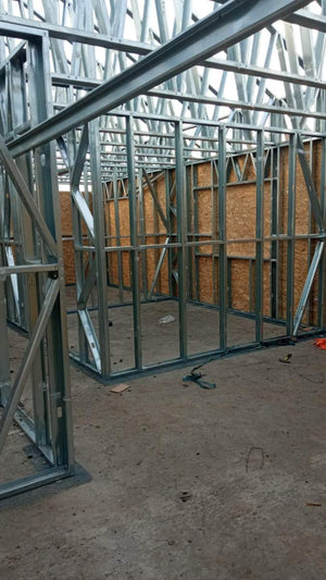 Installation of Metal Structure and Cladding of Exterior Walls with 15mm OSB thumbnail