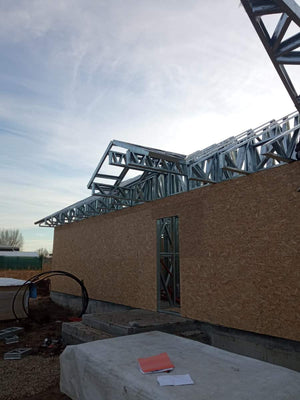 Installation of Metal Structure and Cladding of Exterior Walls with 15mm OSB thumbnail