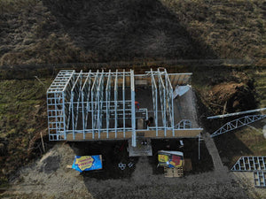Installation of Metal Structure and Cladding of Exterior Walls with 15mm OSB thumbnail