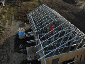 Installation of Metal Structure and Cladding of Exterior Walls with 15mm OSB thumbnail