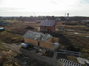 Installation of Metal Structure and Cladding of Exterior Walls with 15mm OSB thumbnail