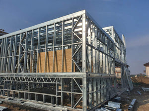 Installation of Metal Structure for a Two-Story House thumbnail