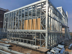 Installation of Metal Structure for a Two-Story House thumbnail