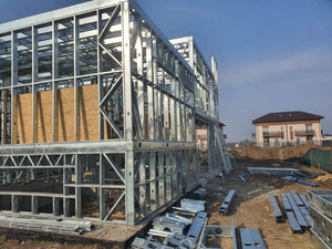 Installation of Metal Structure for a Two-Story House thumbnail
