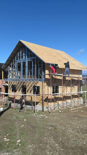 Installation of Metal Structure and Exterior Cladding with OSB and Expanded Polystyrene in Pitesti thumbnail