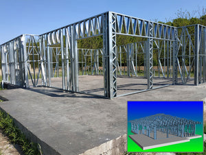 Installation of Metal Structure for Exterior Walls of a 320 sqm House Project in Snagov thumbnail