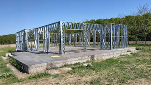 Installation of Metal Structure for Exterior Walls of a 320 sqm House Project in Snagov thumbnail