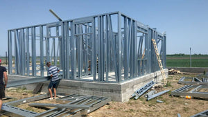 Installation of Metal Structure for a House Project in Domnesti thumbnail