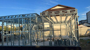 Installation of Light Metal Structure on the Ground Floor for a Two-Story House thumbnail