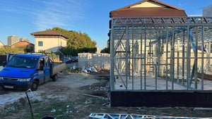 Installation of Light Metal Structure on the Ground Floor for a Two-Story House thumbnail