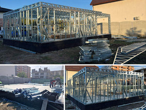 Installation of Light Metal Structure on the Ground Floor for a Two-Story House thumbnail