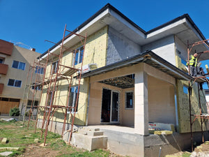 Installation of House Carpentry and Exterior Insulation with Basalt Wool thumbnail
