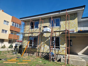 Installation of House Carpentry and Exterior Insulation with Basalt Wool thumbnail