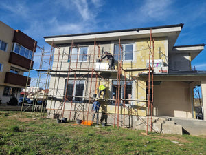 Installation of House Carpentry and Exterior Insulation with Basalt Wool thumbnail