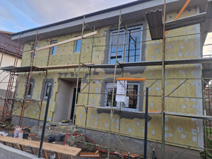 Installation of House Carpentry and Exterior Insulation with Basalt Wool thumbnail