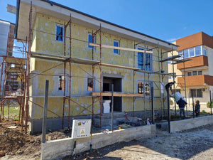 Installation of House Carpentry and Exterior Insulation with Basalt Wool thumbnail