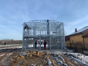 Roof Truss Installation for a Metal Structure House in Snagov thumbnail