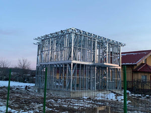 Roof Truss Installation for a Metal Structure House in Snagov thumbnail