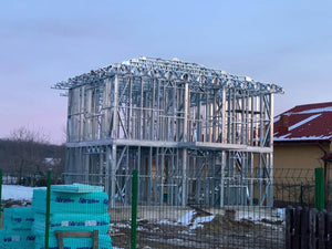 Roof Truss Installation for a Metal Structure House in Snagov thumbnail