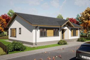 One Storey Steel Frame House With 3 Bedrooms Model 151-096 - house design 3 thumbnail
