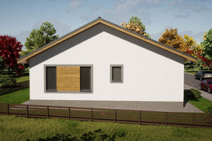 One Storey Steel Frame House With 3 Bedrooms Model 151-096 - house design 4 thumbnail