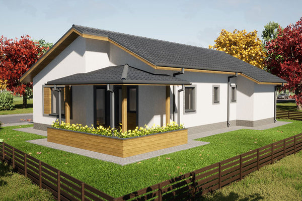 One Storey Steel Frame House With 3 Bedrooms Model 151-096 - house design 6